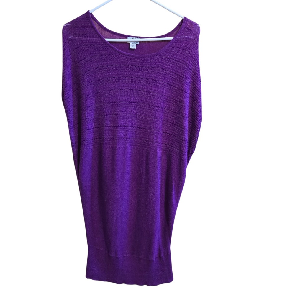 Worthington Women's Sweater Vest Size MEDIUM LONG Purple Pull Over
